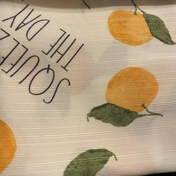 🍊RAE DUNN citrus fabric shower curtain, Blessed design, NWT, original packaging - Picture 9 of 15